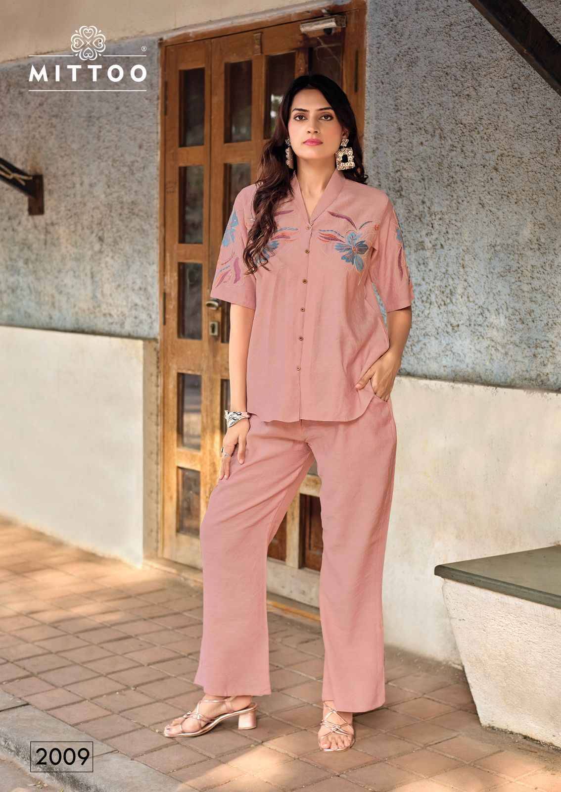 DAIZY VOL 2 By MITTOO 2007 to 2012 Series Designer Collection Viscose Co-ord Set At Wholesale Price